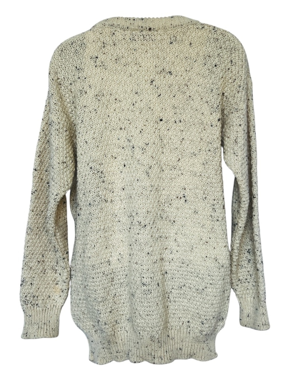 Highland Home Industries Wool Sweater Fisherman Chunky Cable Pullover Size S - Picture 4 of 5